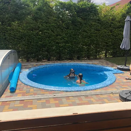 Magyar Tenger Pihenohaz, For 2-8 Person, 105 M2, Garden, Pool, Free Parking, 5 Min From The Lake, בית נופש *