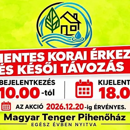 Magyar Tenger Pihenohaz, For 2-8 Person, 105 M2, Garden, Pool, Free Parking, 5 Min From The Lake, Ferienhaus